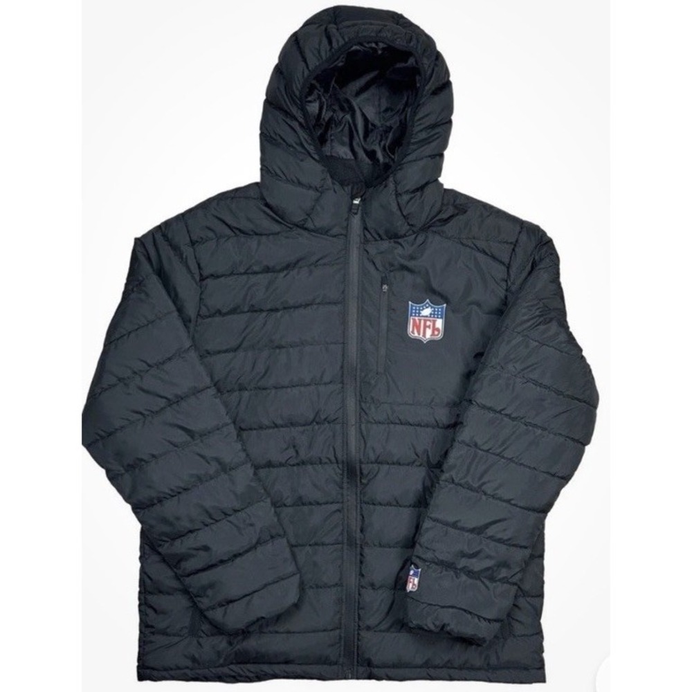New NFL Official Team Apparel Shield Gear Hooded Parka Puffer Jacket 18-20